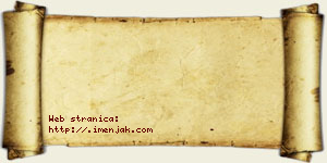 Jana Brzaković vizit kartica